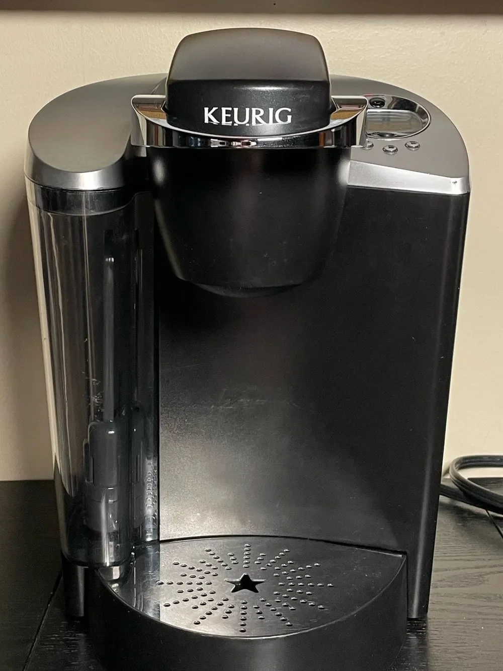 Keurig K60 Classic Digital Single-Serve Coffee Maker - Black with Silver Accents